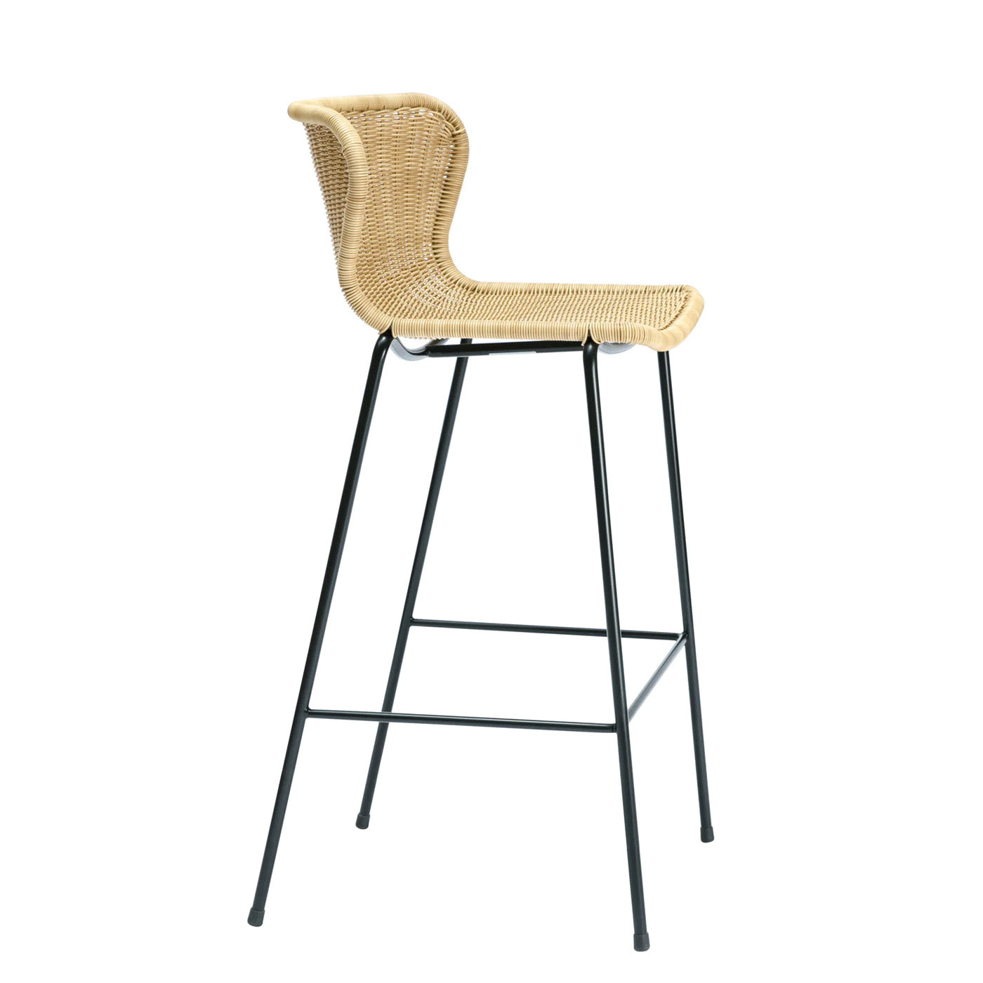 Rattan "Wing" Outdoor Stools