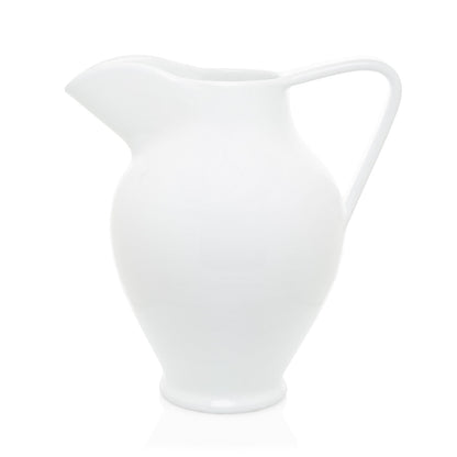 Hudson Grace Antico Ceramic white large pitcher