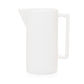 White rectangular handled pitcher