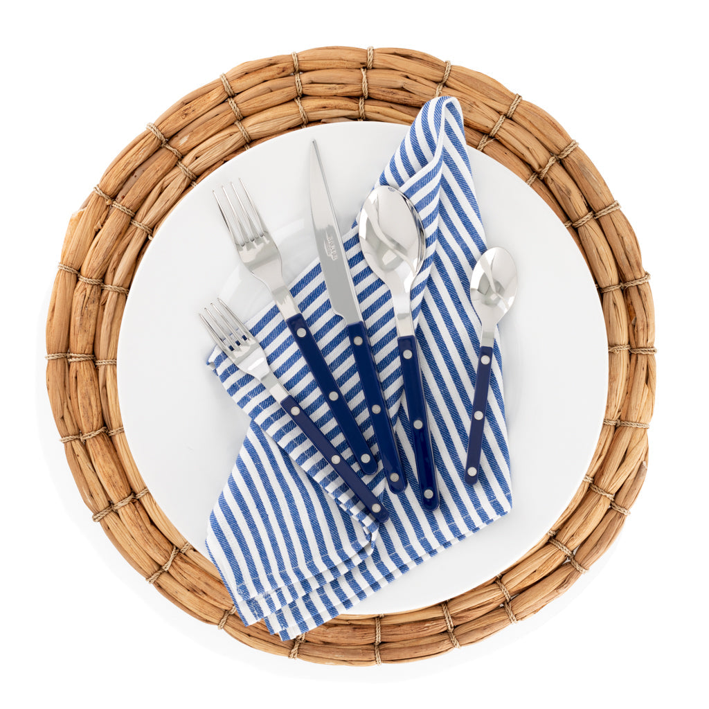 Chunky Natural Seagrass Round Woven Placemat, 16"