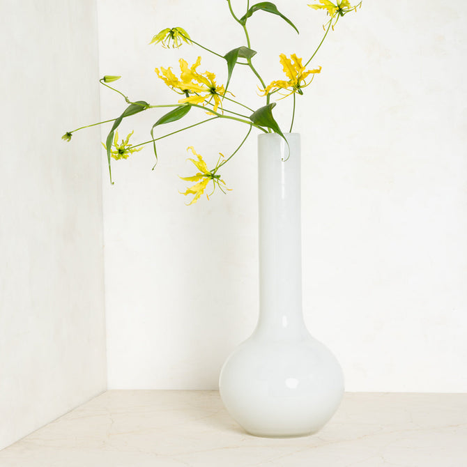 White Oversized Raymond Vase