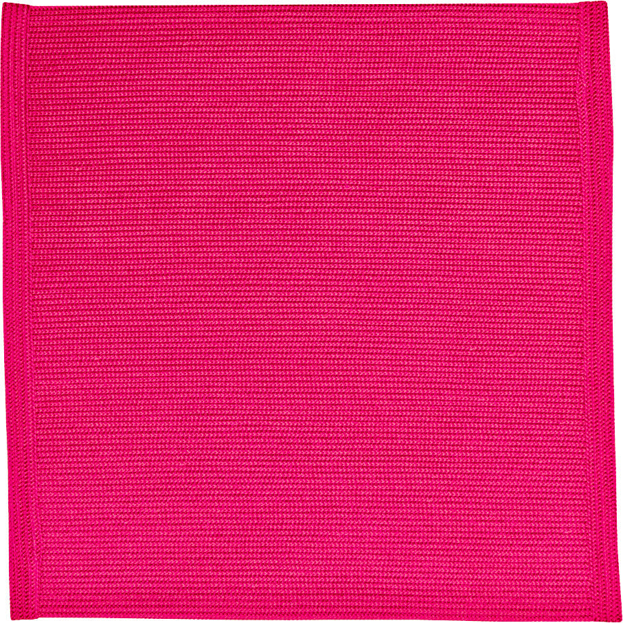 hot pink woven indoor outdoor square placemat 