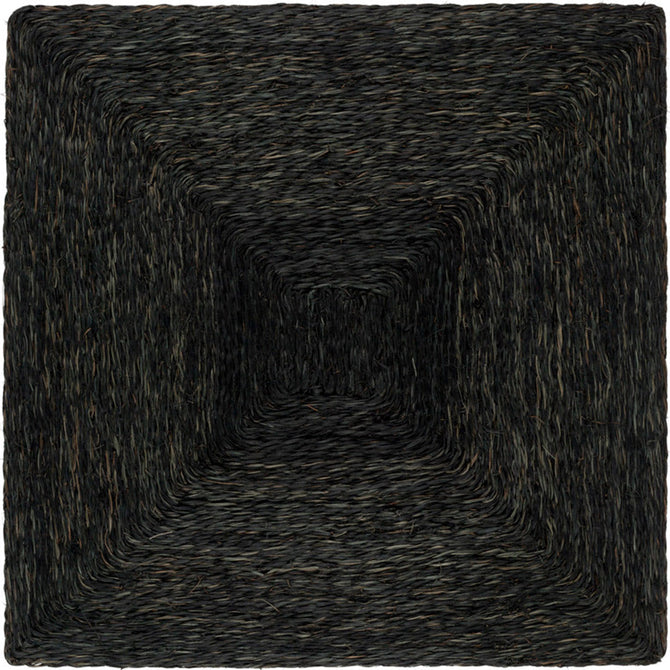 chunky woven black square placemat