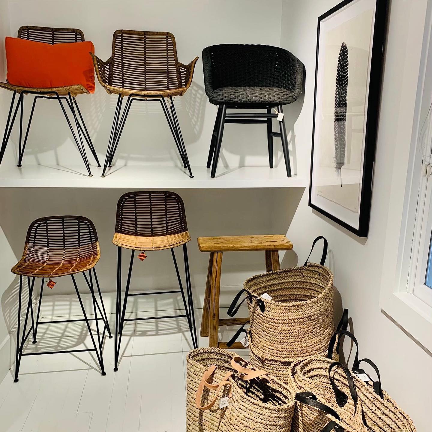 Charly Black Rope Dining Arm Chair