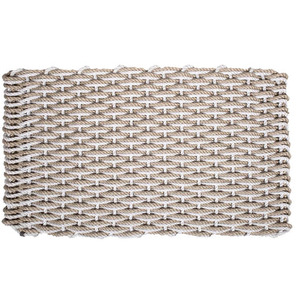 Fog Grey and Sand Rope Doormat