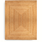 large handwoven jute rug with square pattern