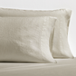 Khaki Washed-Linen Pillowcases, set of 2