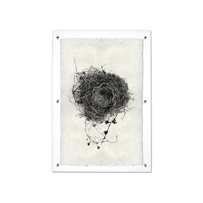 Nest Study #3 Handmade Paper Wall Art Print