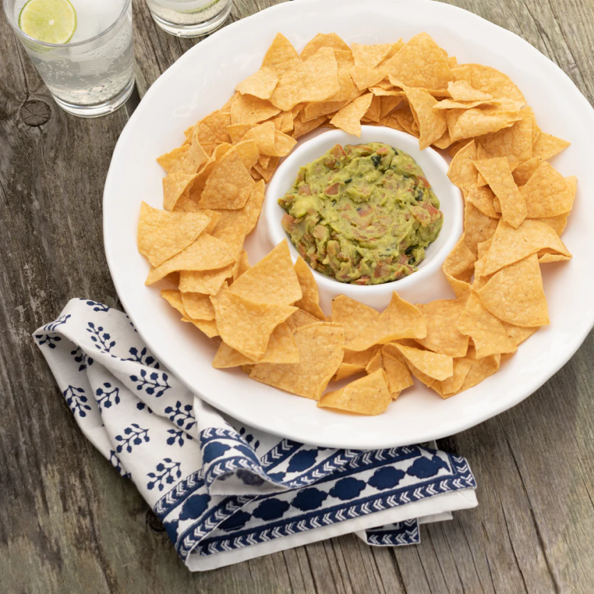 Bandana "Cone" Block-Print Oversized Linen Napkin
