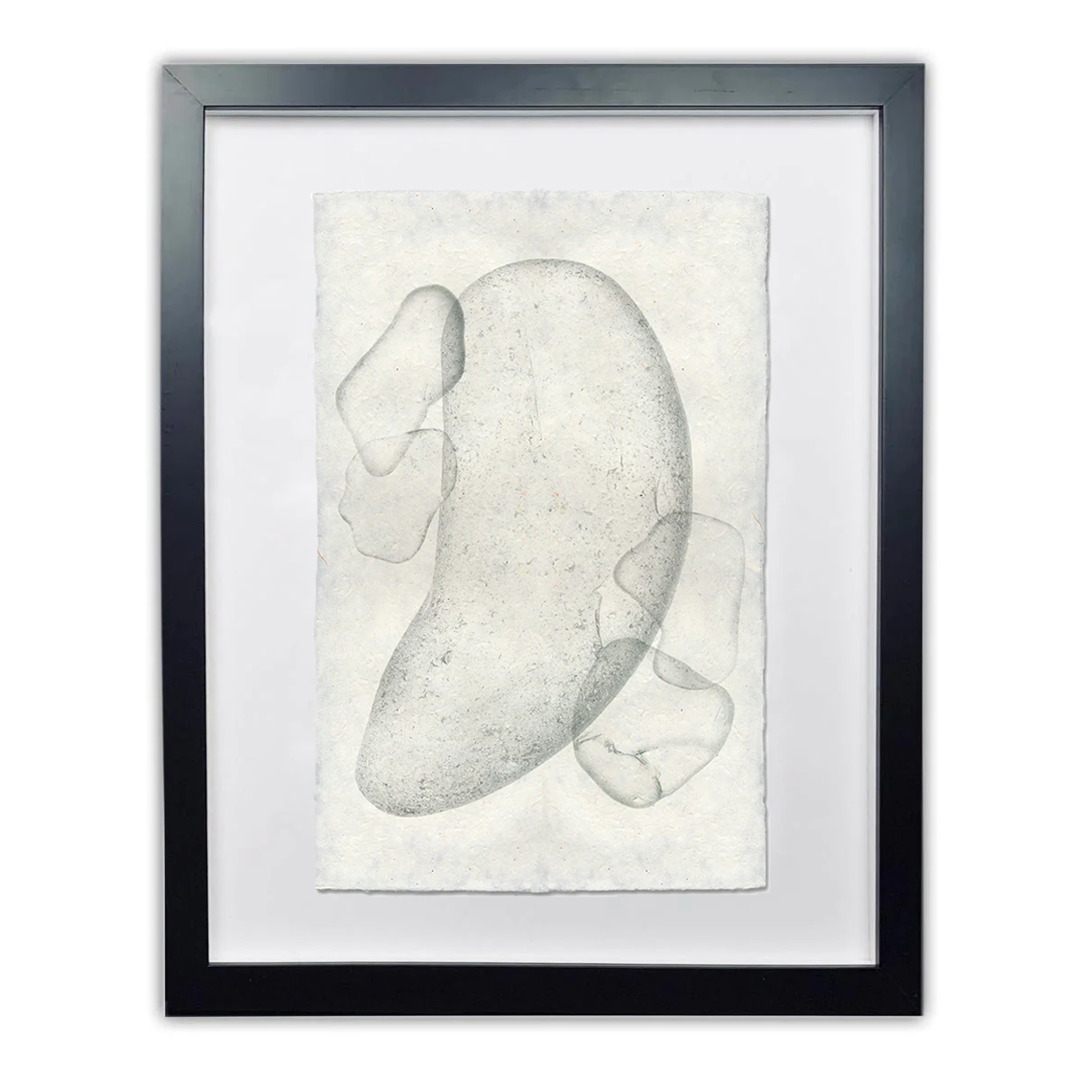 Sea Glass #5 Handmade Paper Wall Art Print