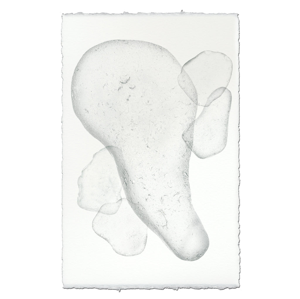 Sea Glass handmade paper wall art print 40"x60"