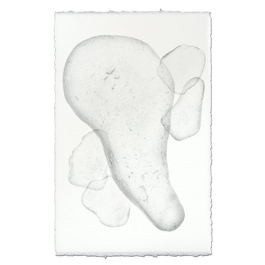 Sea Glass handmade paper wall art print 40"x60"
