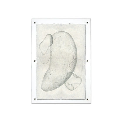 Sea Glass #5 Handmade Paper Wall Art Print