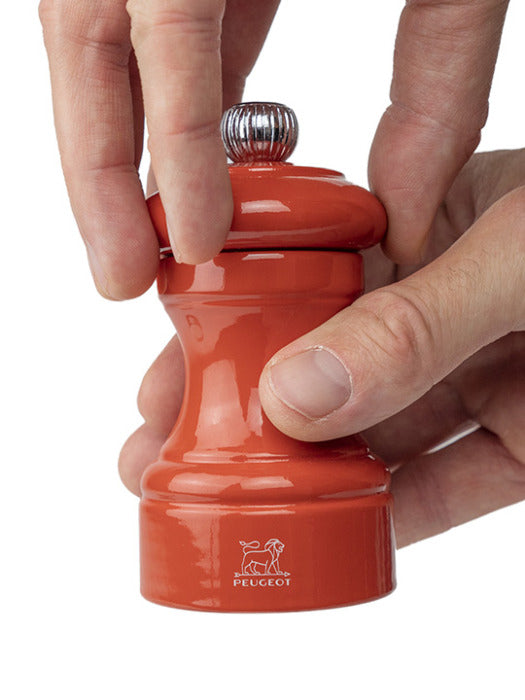 Peugeot Bistro Terracotta Orange Salt Mill 4"