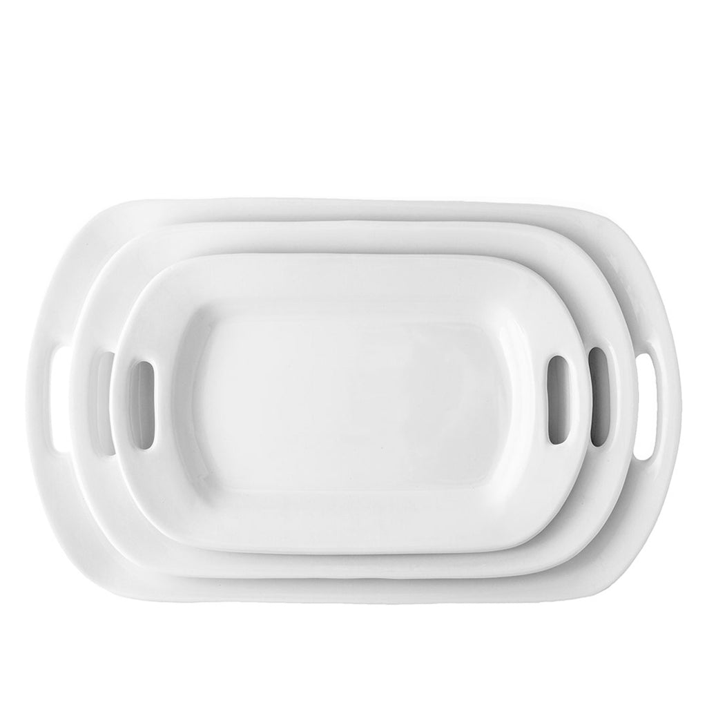 HG Ceramic Large Handled Platter