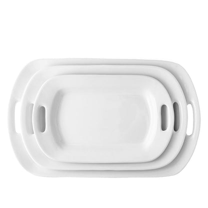 HG Ceramic Large Handled Platter