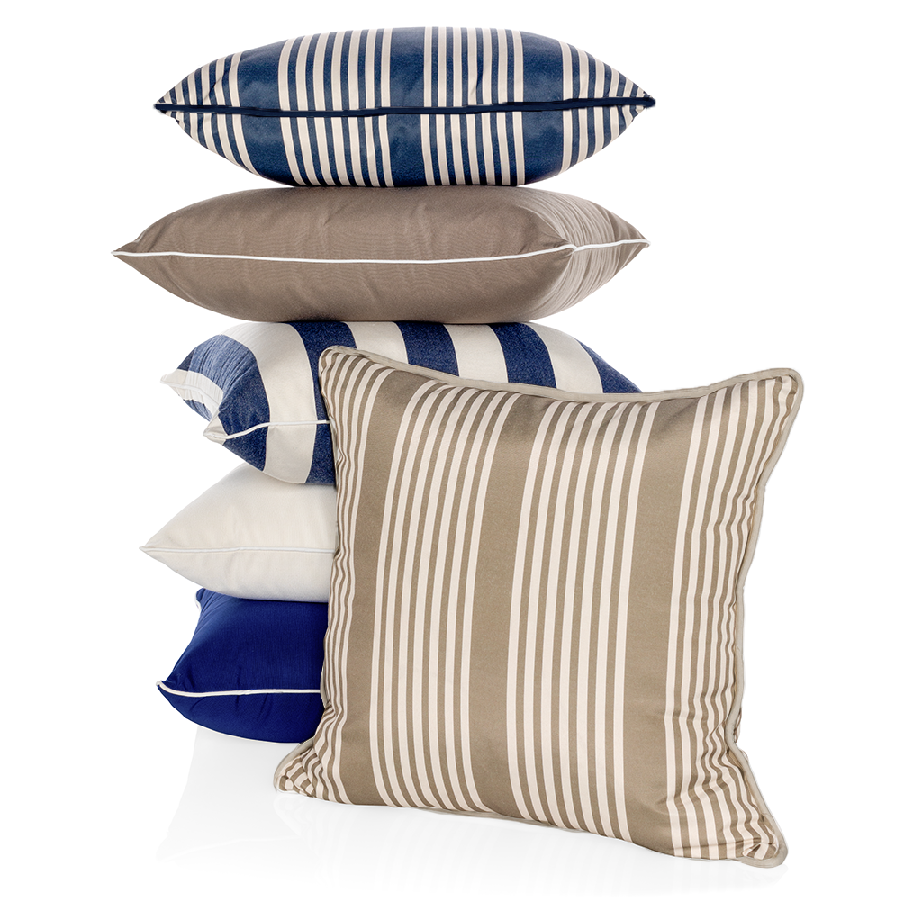 Newport Navy 22" Outdoor Pillow with Teflon® Extreme