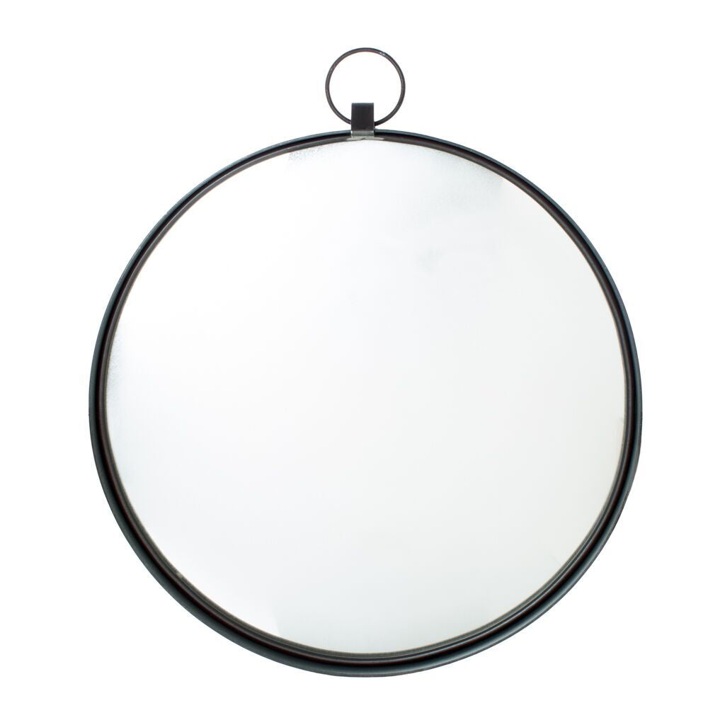 Black Round Bardot Mirror