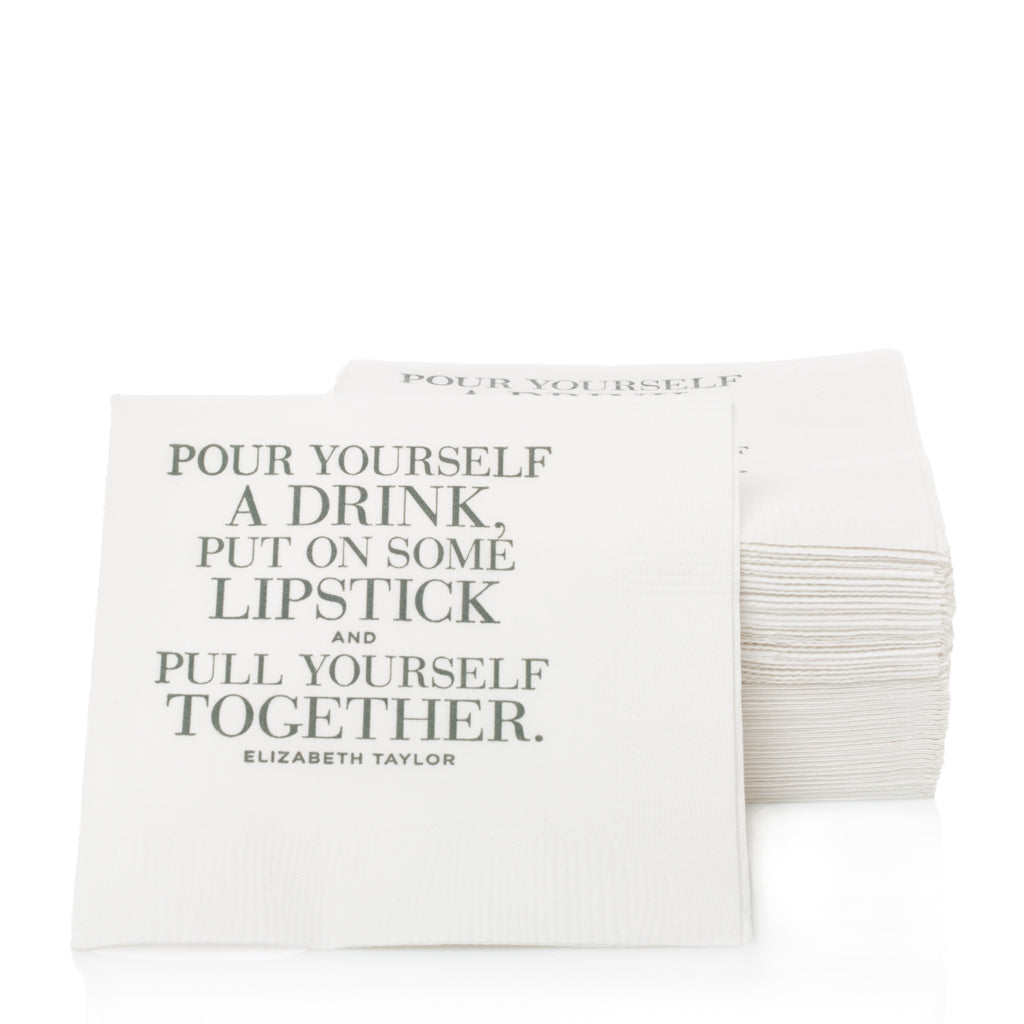 Beverage Napkin Lipstick
