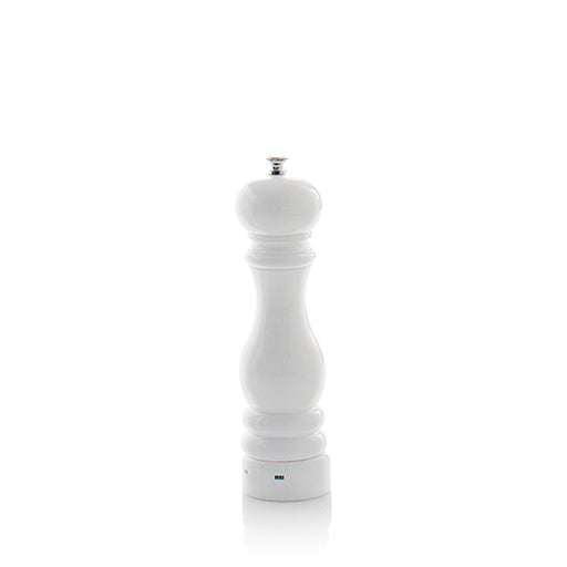 White Lacquer Pepper Mill, 9"