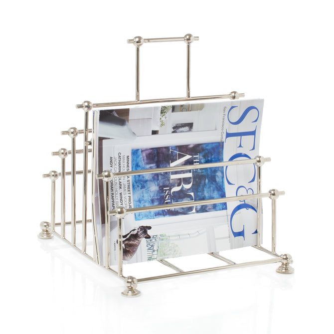Silverplate Magazine Rack