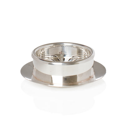 Antique Hotel Silver Butter Dish