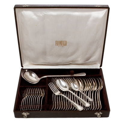 Antique Flatware Box Set of 37