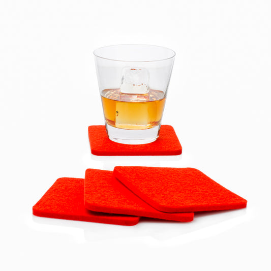Felt Coasters S/4 Orange