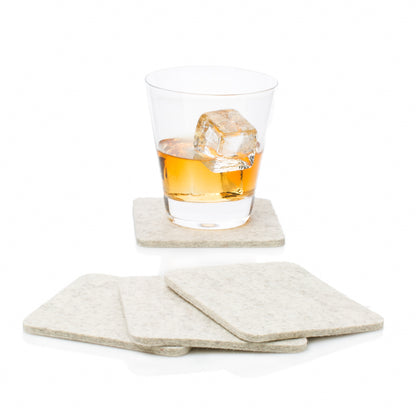 Felt Coasters S/4 White