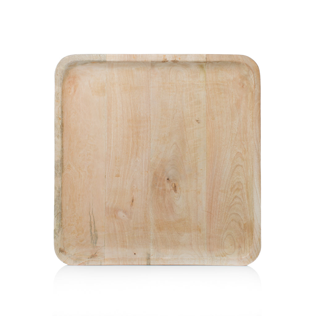 Natural Mango Wood XL Square Tray