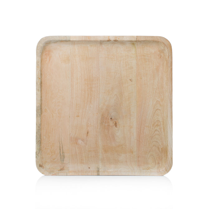 Natural Mango Wood XL Square Tray