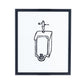 Framed Hugo Guinness Urinal Med