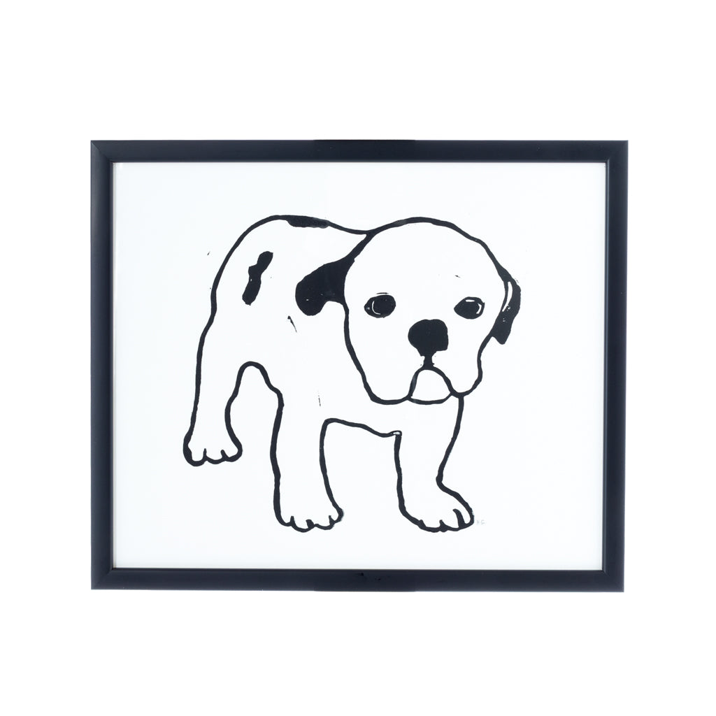 Framed Hugo Guinness Bulldog Puppy Med