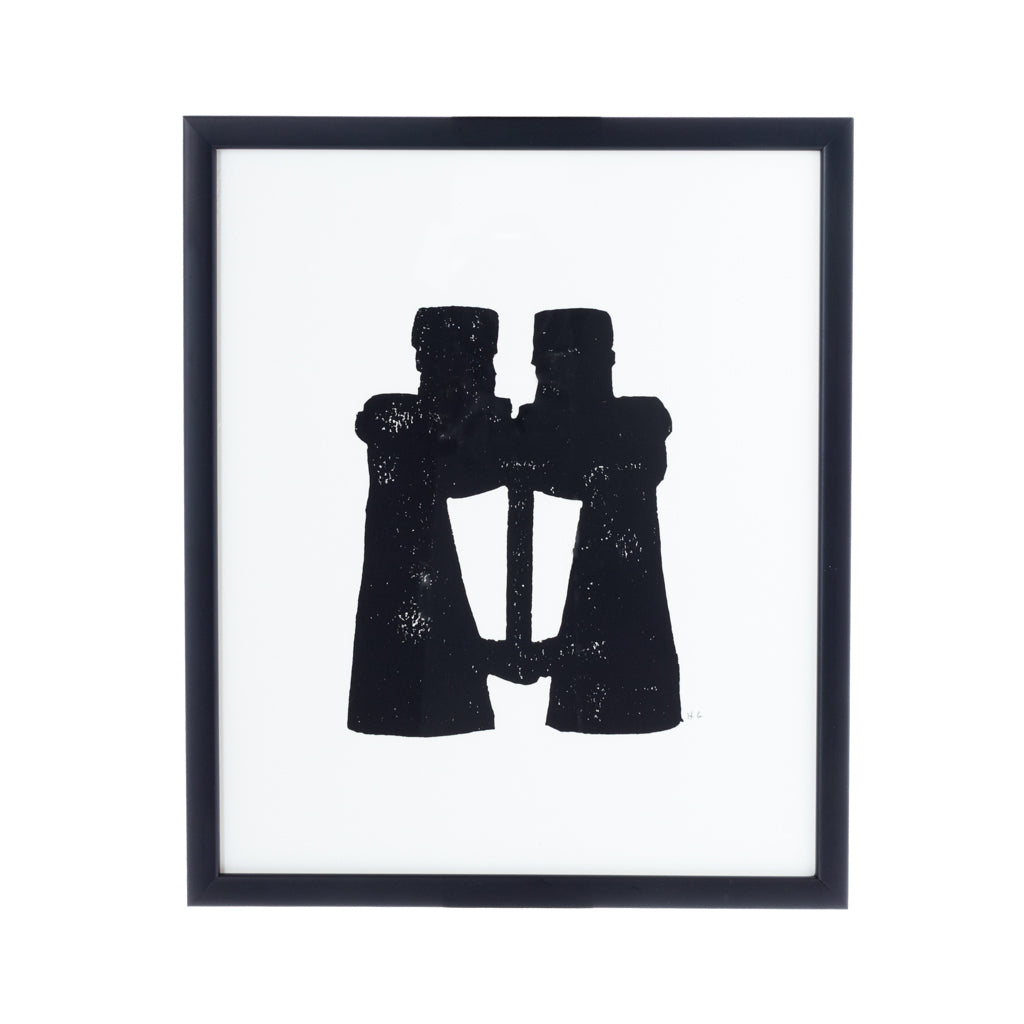 Framed Hugo Guinness Binoculars Med