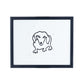Framed Hugo Guinness 3 legged Dachshund Sml