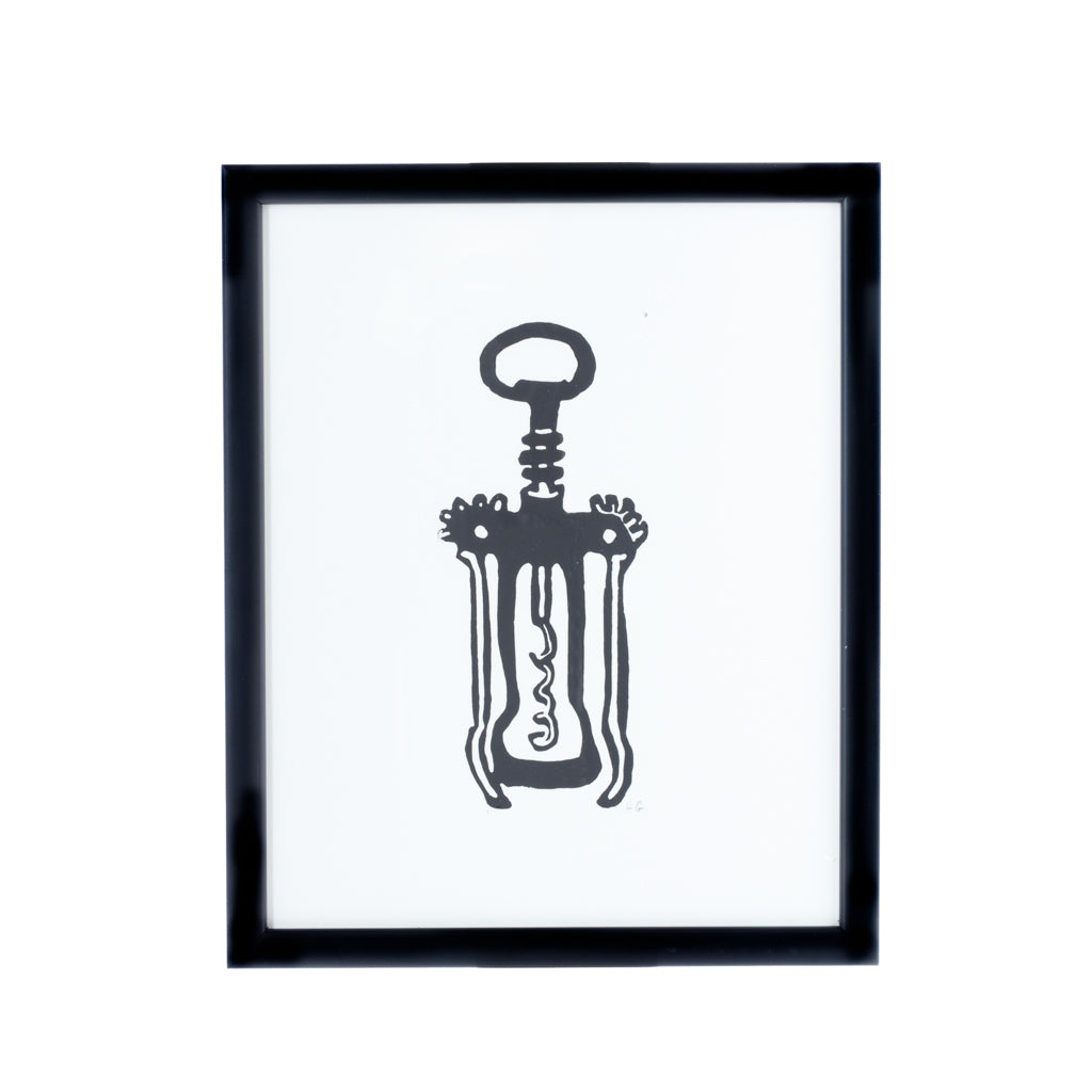 Framed Hugo Guinness Corkscrew Sml