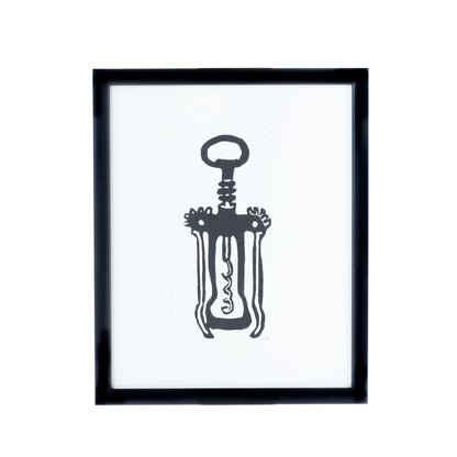 Framed Hugo Guinness Corkscrew Sml