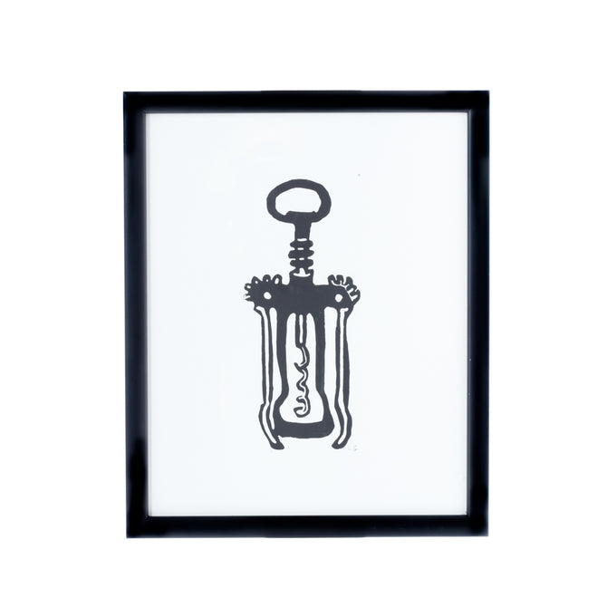 Framed Hugo Guinness Corkscrew Sml