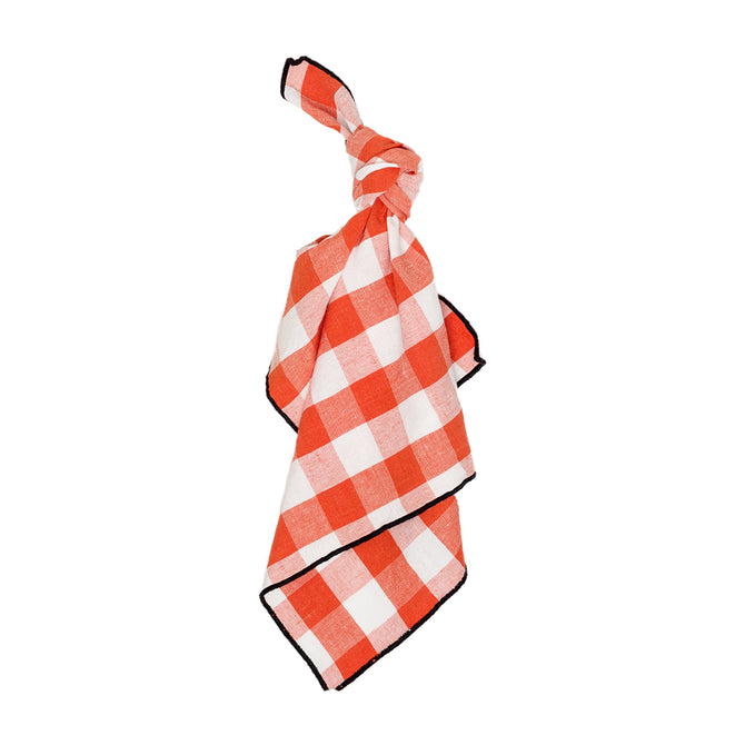 Paris Check Napkin Orange