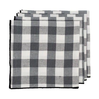 Paris Check Napkin Grey