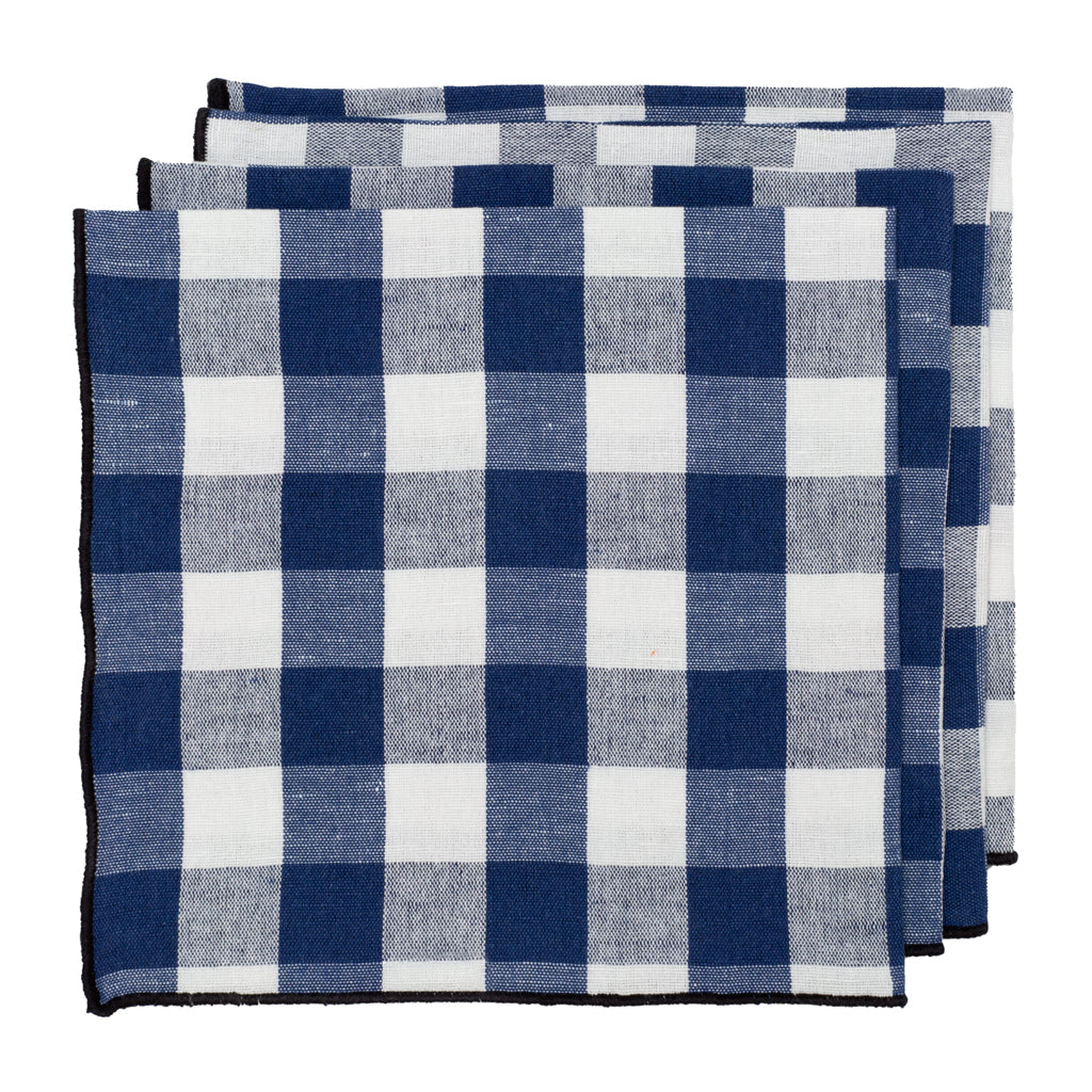 Paris Check Napkin Blue
