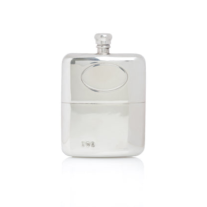 Found Pewter Flask Square