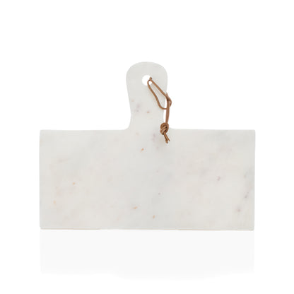 Flat Edge White Marble Paddle