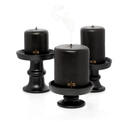 HG Ceramic Candle Stand - Large Black