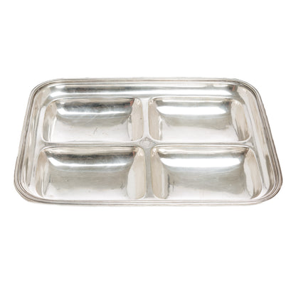 Antique French Silverplate Serving Dish, Medium