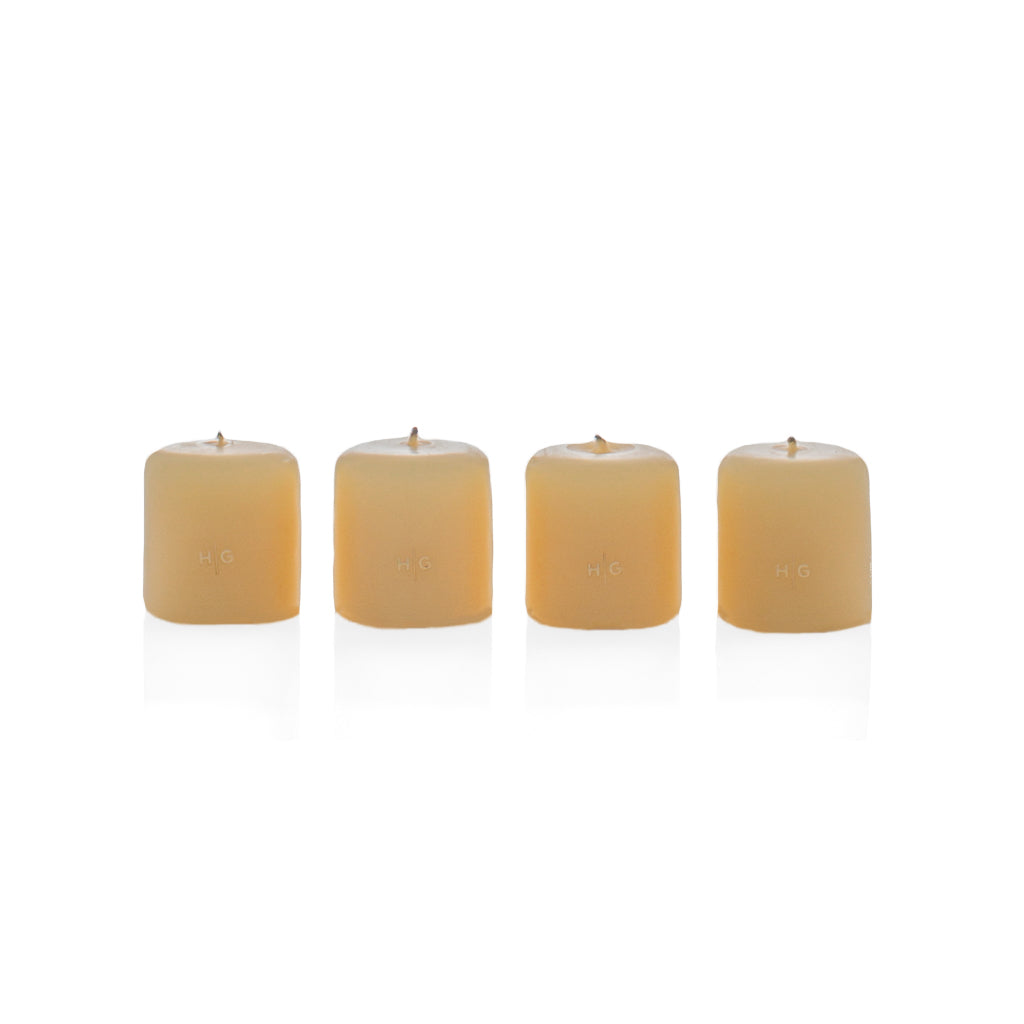 Amber Votives, Set of 4