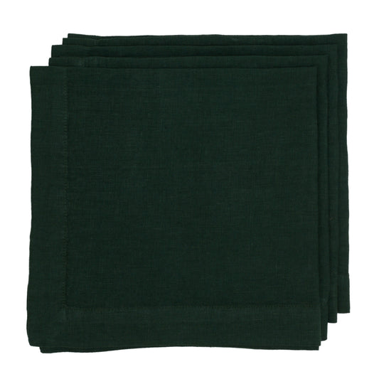 HG Fir Hand-dyed Linen Napkin, 22"