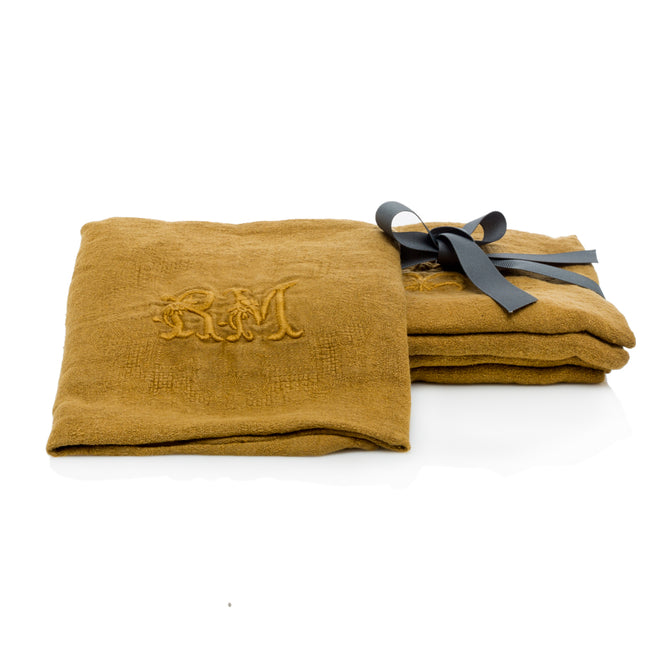 Caramel - Antique French Napkins, Set of 5