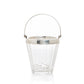 Silverplate and Glass Ice Bucket