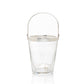 Smooth Silverplate and Glass Ice Bucket